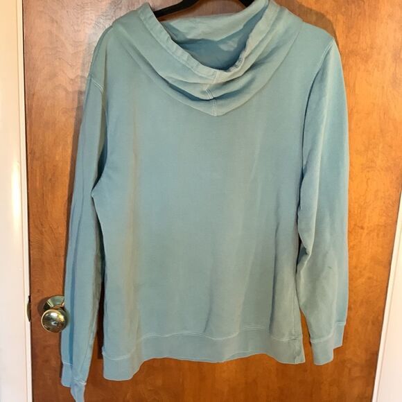 GUC Addison Rae teal “For you” hooded sweatshirt! Size S - Picture 3 of 3